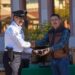 El presidente Javier Lamarque entrega patrullas y equipo a Seguridad Pública