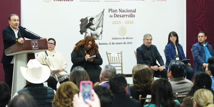 Gobernador Durazo y Canciller de la Fuente trazan ruta de desarrollo con Consulta para Plan Nacional