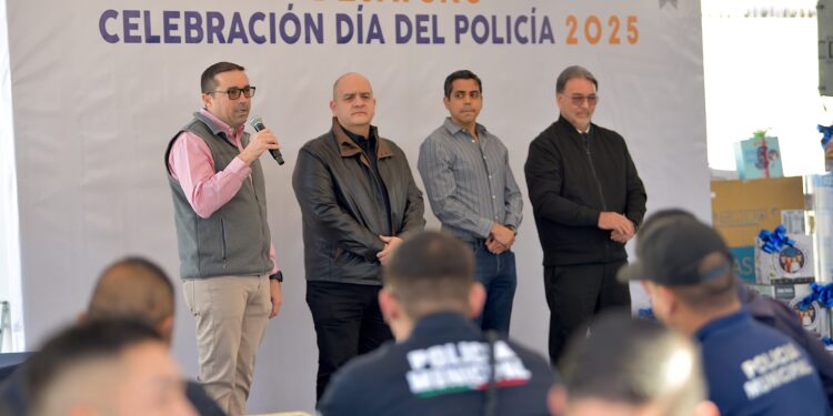 Reconoce Gobierno de Toño Astiazarán labor de policías municipales en su día