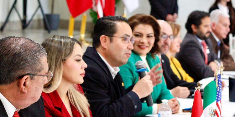 Heriberto Aguilar destaca el impacto del Plan México en el Foro Binacional de Negocios T-MEC