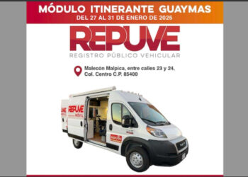 Se instalará la oficina móvil de REPUVE en Guaymas