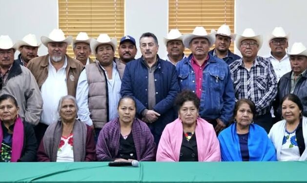 Refrenda presidente Javier Lamarque lazos con nuevas autoridades de la Tribu Yaqui