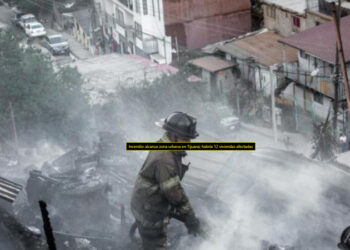 Pega incendio en Tijuana