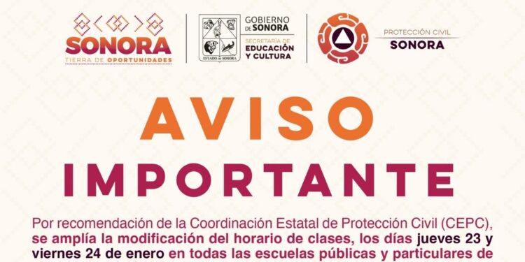 Modificación de horario se amplía a 13 municipios por recomendación de Protección Civil: SEC