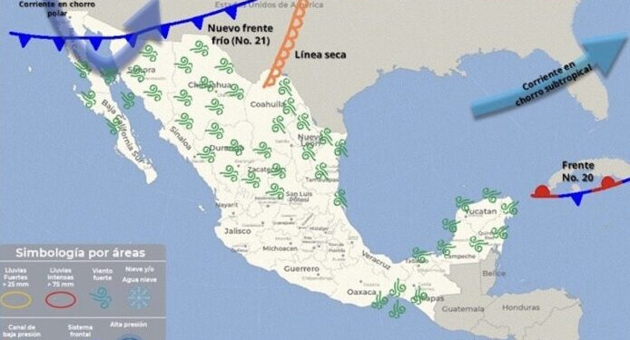 Por nuevo frente frío se esperan heladas el día de hoy