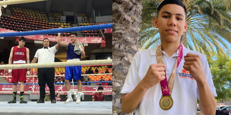 Va alumno de Cobach Sonora por tercer campeonato nacional de box