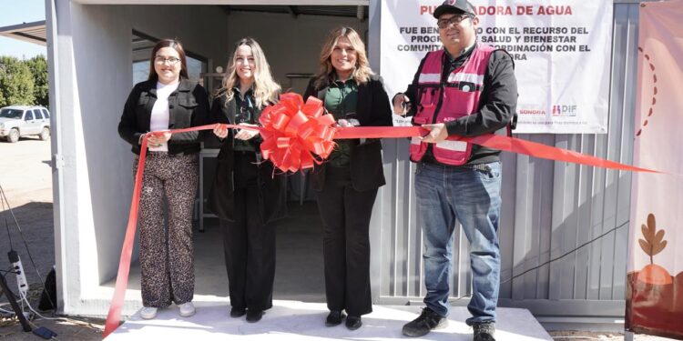 Gobierno de Sonora garantiza acceso al agua potable en Carbó con entrega de purificadora