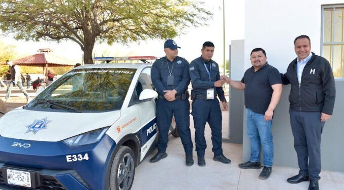 Pone en marcha Toño Astiazarán Centro de Respuesta Inmediata con patrulla eléctrica en el Palo Verde