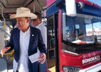 Gobernador Durazo transforma el transporte público en Hermosillo con unidades eléctricas a través del Plan Sonora