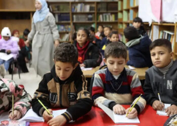 Clases y vacunación para niños en Gaza