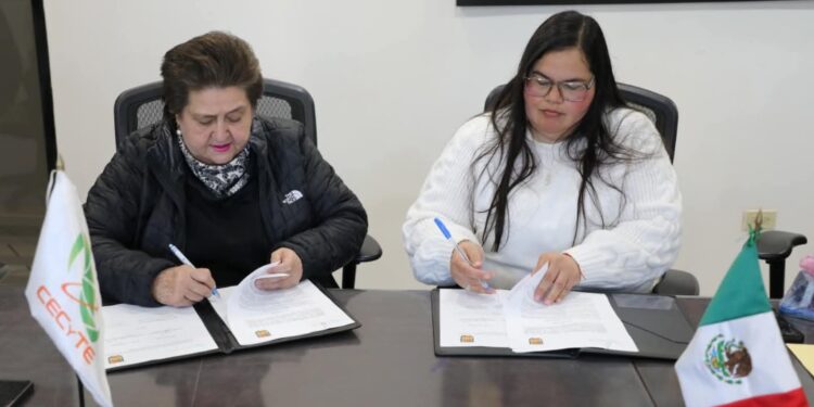 Firma Cecites Sonora convenio con el H Ayuntamiento De Bacoachi 2024-2027.