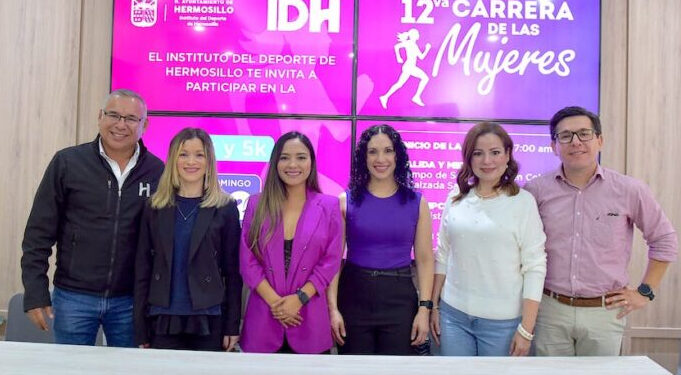 Invita Ayuntamiento de Hermosillo a la 12va Carrera de las Mujeres este 2 de marzo