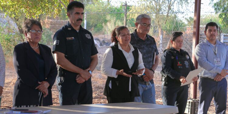 Visita programas en prevención del delito el EJIDO FRANCISCO VILLA EN CAJEME