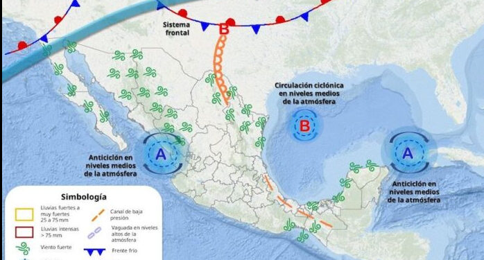 Se espera que durante los días 14 y 15 de febrero un nuevo sistema pudiera ingresar a Sonora