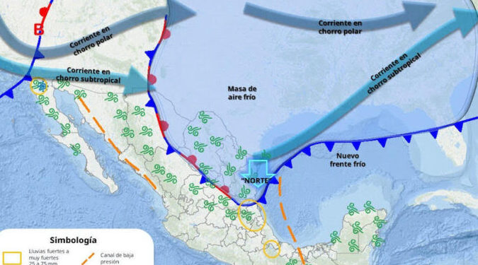 Pronostican para hoy luvias aisladas sobre el norte y oriente del estado de Sonora