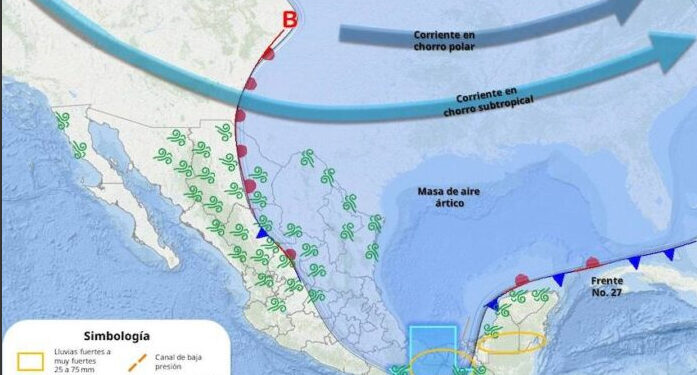 Durante hoy, se prevén cielos medio nublados sin probabilidad de lluvia