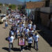 Colectivos marchan en Teuchitlán en repudio a los hallazgos del rancho Izaguirre