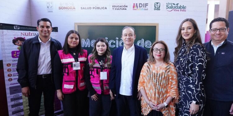 Gobernador Durazo arranca en escuelas de Sonora la Estrategia Nacional de Vida Saludable