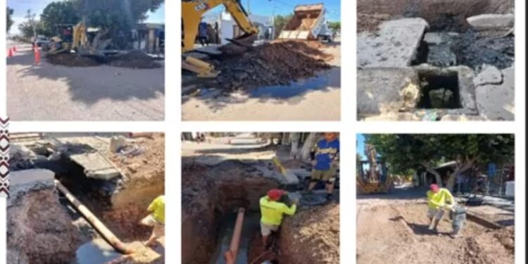Atiende OOMAPAS de Cajeme cerca de 2 mil servicios de mantenimiento de redes de agua y alcantarillado
