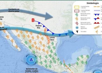 Nuevo frente frío originará fuertes rachas de viento sobre Sonora