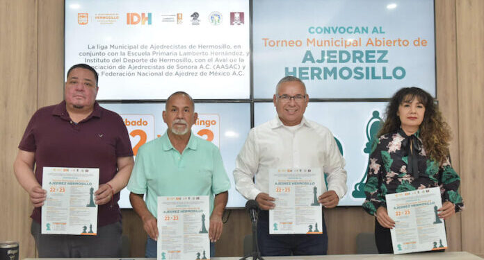 Invitan a torneo Municipal Abierto de Ajedrez Hermosillo 2025
