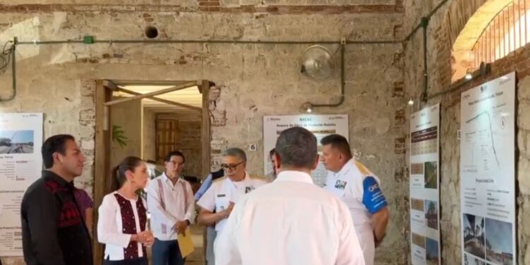 La presidenta Sheinbaum realiza supervisión en obra del Tren Interoceánico