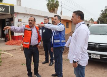 Supervisa Javier Lamarque distintas obras de rehabilitación hidrosanitaria