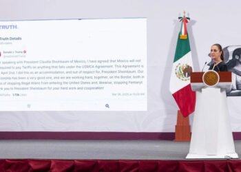 “MÉXICO FUE TRATADO CON MUCHO RESPETO Y LLEGAMOS A ESTE ACUERDO”:  Claudia Sheinbaum anuncia que México no pagará aranceles en productos dentro del T-MEC