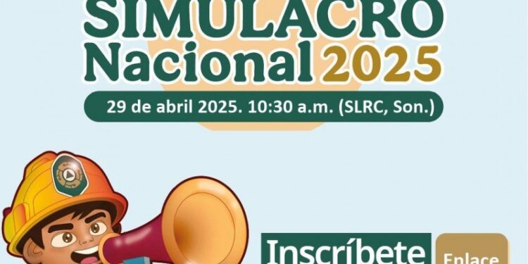 Invita PC a participar en el primer simulacro nacional 2025