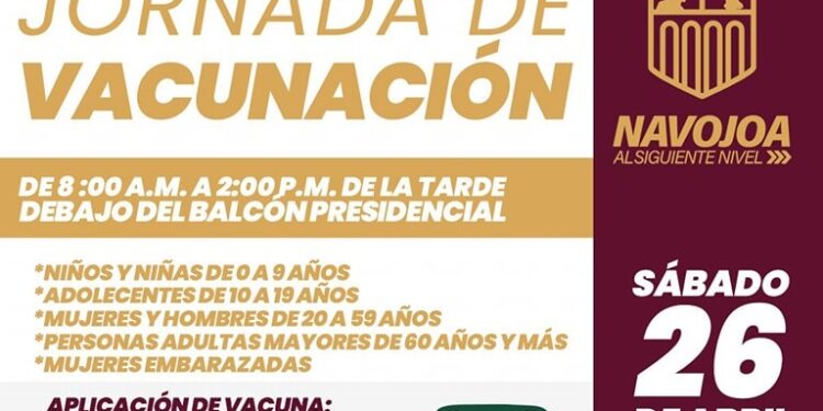 Salud de Navojoa anuncia Jornada de Vacunación.