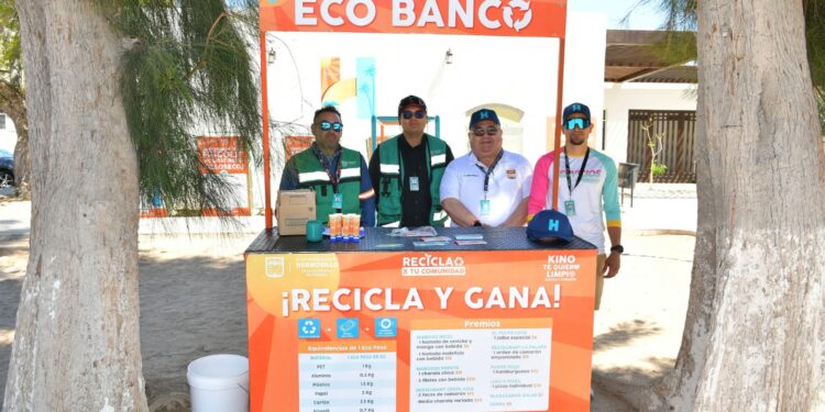 Impulsa Servicios Públicos Municipales acciones de reciclaje en Bahía de Kino