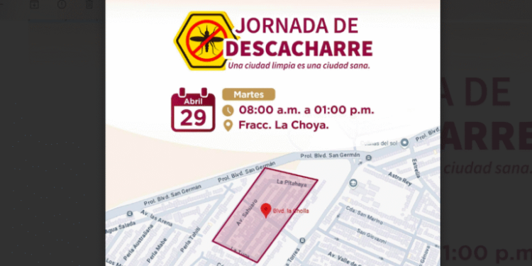 Tendrá fraccionamiento La Choya Jornada de Descacharre
