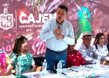Realiza Javier Lamarque banderazo de inicio a semana santa en cócorit “el retorno a nuestro origen” 2025