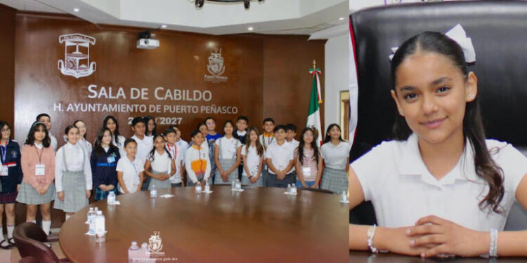 Instala Puerto Peñasco Cabildo Infantil 2025 con 47 estudiantes destacados