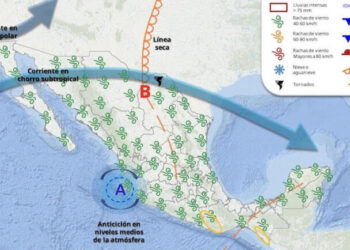 Un nuevo frente frío se aproximaría sobre la frontera noroeste durante el día 27 de abril