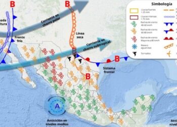 Durante el transcurso de hoy el frente frío No. 37 se desplazará sobre el estado de Sonora
