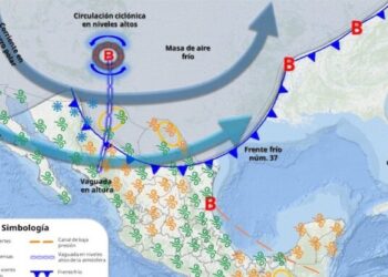 Durante hoy, el frente núm. 37 será reforzado por una nueva masa de aire frío