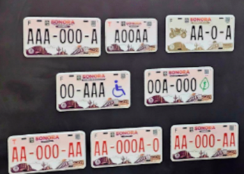 Presenta Gobierno de Sonora nueva imagen de placas vehiculares para el estado