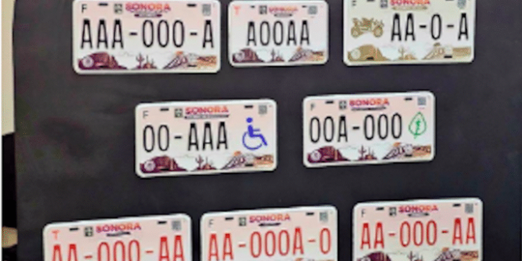 Presenta Gobierno de Sonora nueva imagen de placas vehiculares para el estado