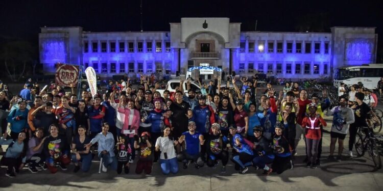 Realizan con éxito “pedaleada por la salud en Cajeme 2025”