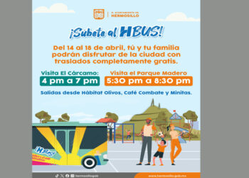 Ofrece Ayuntamiento de Hermosillo traslados gratuitos en transporte eléctrico del HBus al Cárcamo y Parque Madero