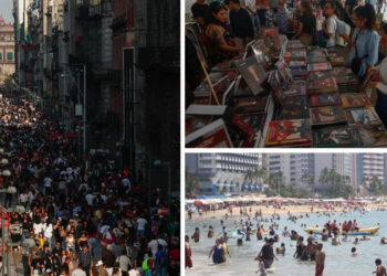 Vacacionistas abarrotan atractivos en CDMX y playas del país