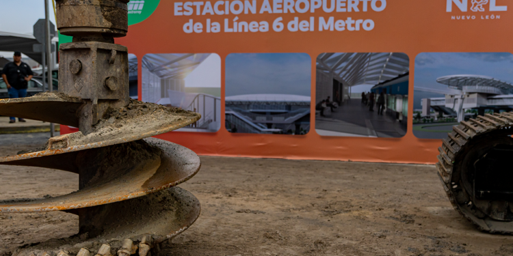 Arranca construcción de la Estación Aeropuerto del Metro de Monterrey, la más grande de Latinoamérica