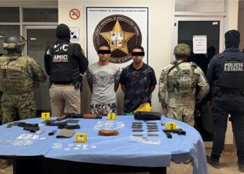 Aseguran armamento y droga en cateo realizado en Ciudad Obregón; hay dos detenidos