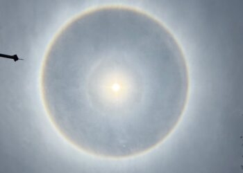 Halo solar impacta a la CDMX