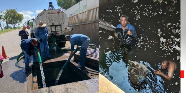 Exhorta Imagen Urbana de Cajeme a no arrojar basura para evitar taponamientos en el sistema de Drenaje Pluvial