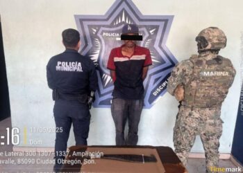 Realizan Detenciones policía municipal y marina durante este domingo en Cajeme