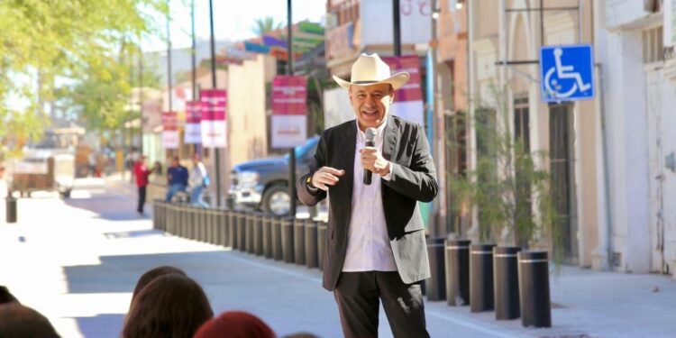 Gobernador Durazo transforma centro de Hermosillo con obras históricas de modernización