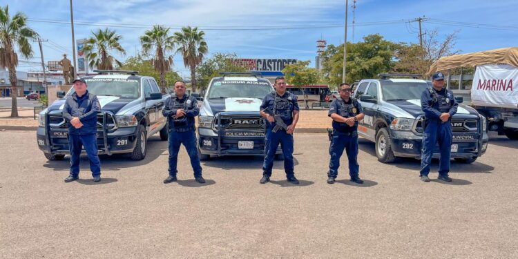 SSPM Cajeme realiza rondines de prevención del delito en la zona del bordo nuevo