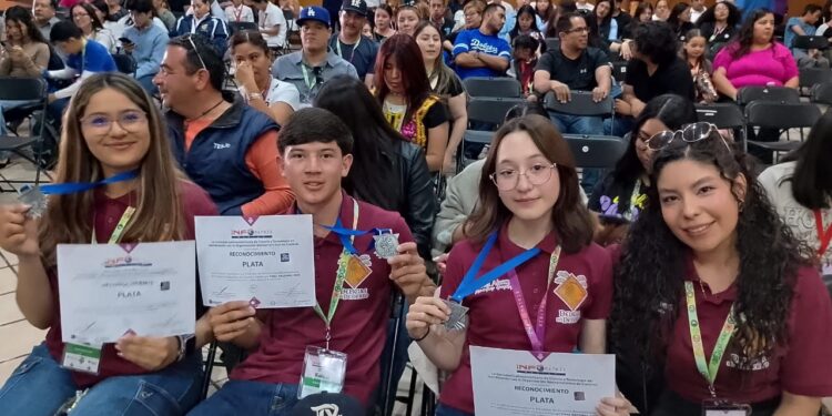 Ganan estudiantes de Cecyte Sonora medalla de plata en competencia nacional de ciencia y tecnología